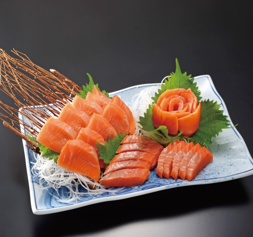 北のお刺身セット(ボタンエビ500g、ホタテ貝柱500g、トロ造りサーモン1本)