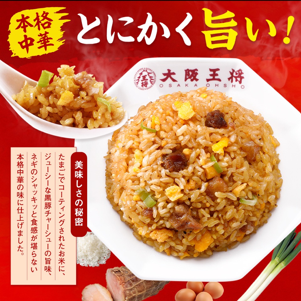 【送料込】チャーハン４種とこだわり餃子！おうちで大阪王将！ お試し５点セット