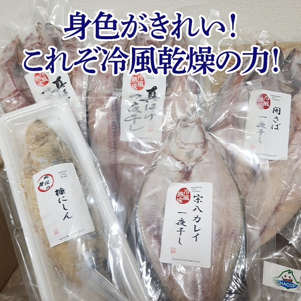 【送料込】北海道直送！『こだわりの一夜干しセット（４種５枚セット）』大のお魚好きも大満足！厳選素材！美味しさ満点！ボリューム満点！　