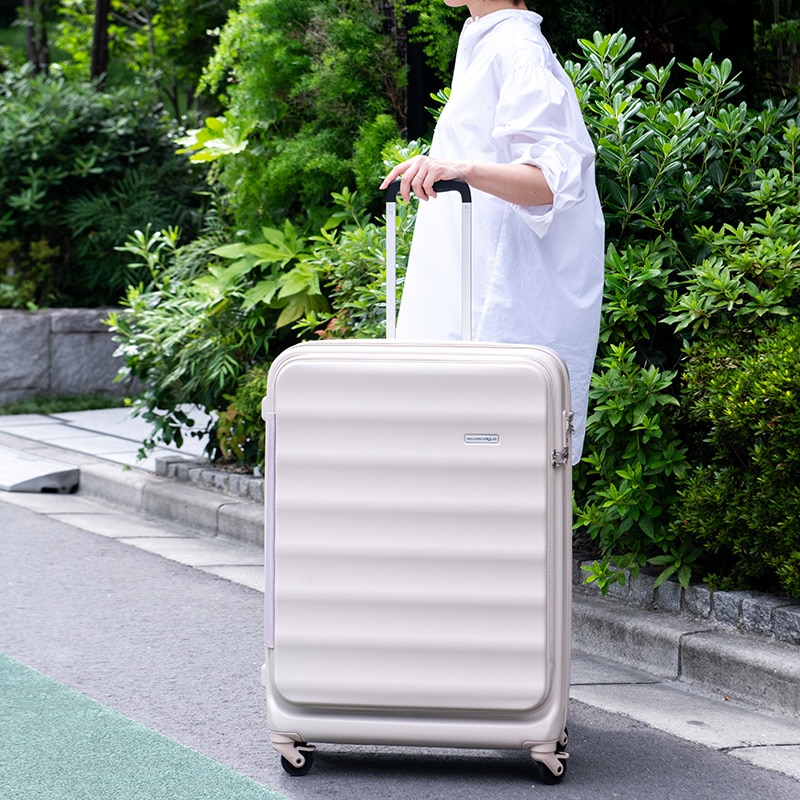 (4512008545064/71/88)Nouvelle Vague ヌーベルバーグ LNV002 95L 74cm スーツケース 7泊 横開き ガルウイングフロントオープン 超軽量 静音 ストッパー ファスナー ダイヤルロック