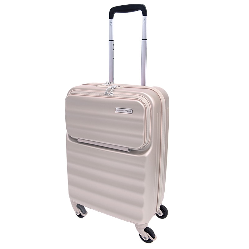 （4512008545033/40/57）Nouvelle Vague ヌーベルバーグ LNV001 34L 53.5cm スーツケース 3泊 フロントポケット 機内持込 超軽量 静音 スムーズ ストッパー ファスナー ダイヤルロック