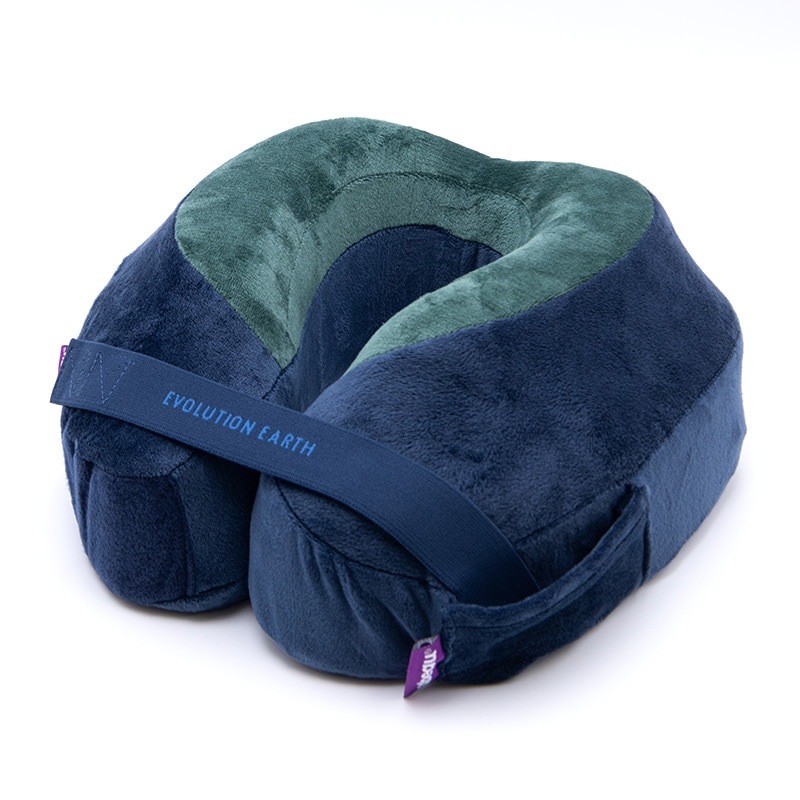 （0815158016410/434/441）Cabeau Evolution Earth Deluxe カブー エボリューションアースデラックス トラベルネックピロー SDGs 再生素材 低反発飛行機枕 旅行用首枕 携帯まくら 仮眠