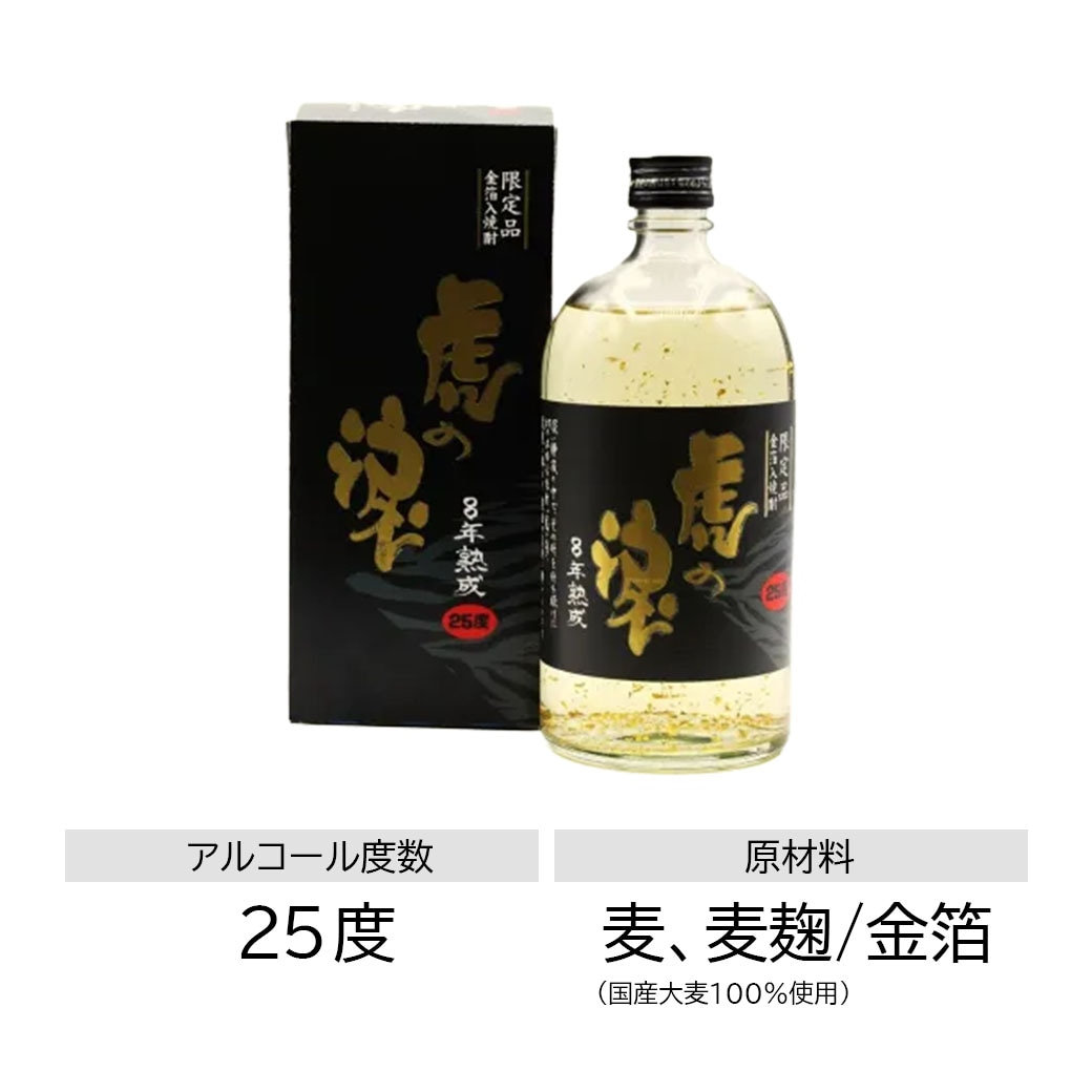 記念セール！金箔入焼酎『虎の涙』8年熟成【36本限定】｜ホップ