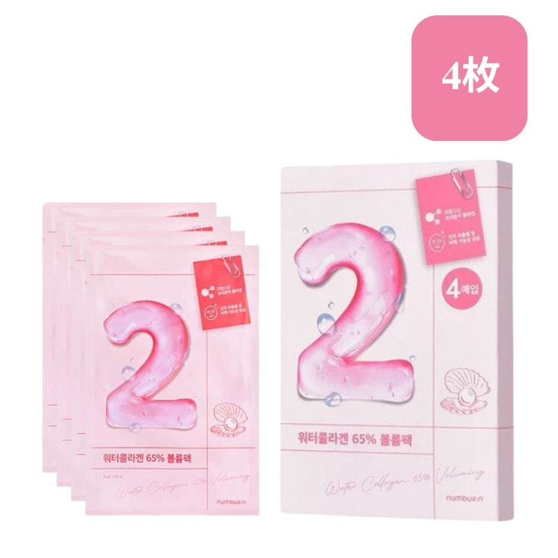 [1箱]numbuzin (ナンバーズイン) 2番 うるもち65％コラーゲンシートマスク　4枚　