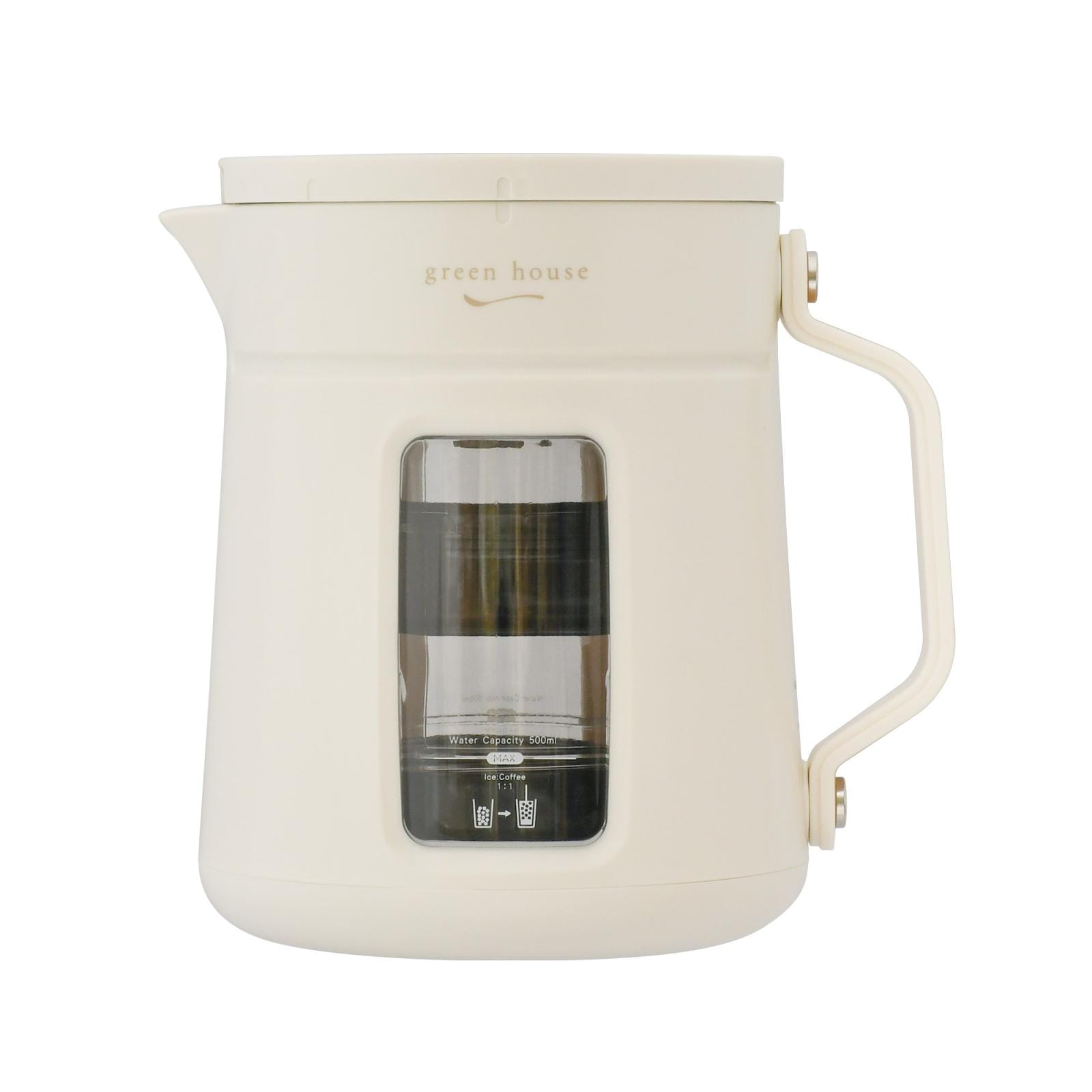 [1個]GREEN HOUSE 全自動水出しコーヒーメーカー GH-CBCMA-WH　約750g　