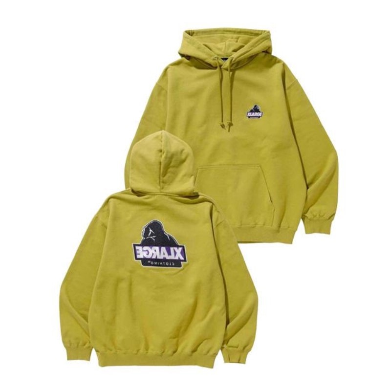 Lサイズ X-LARGE メンズ SLANTED OG PULLOVER HOODED 101233012011 MUSTARD　　
