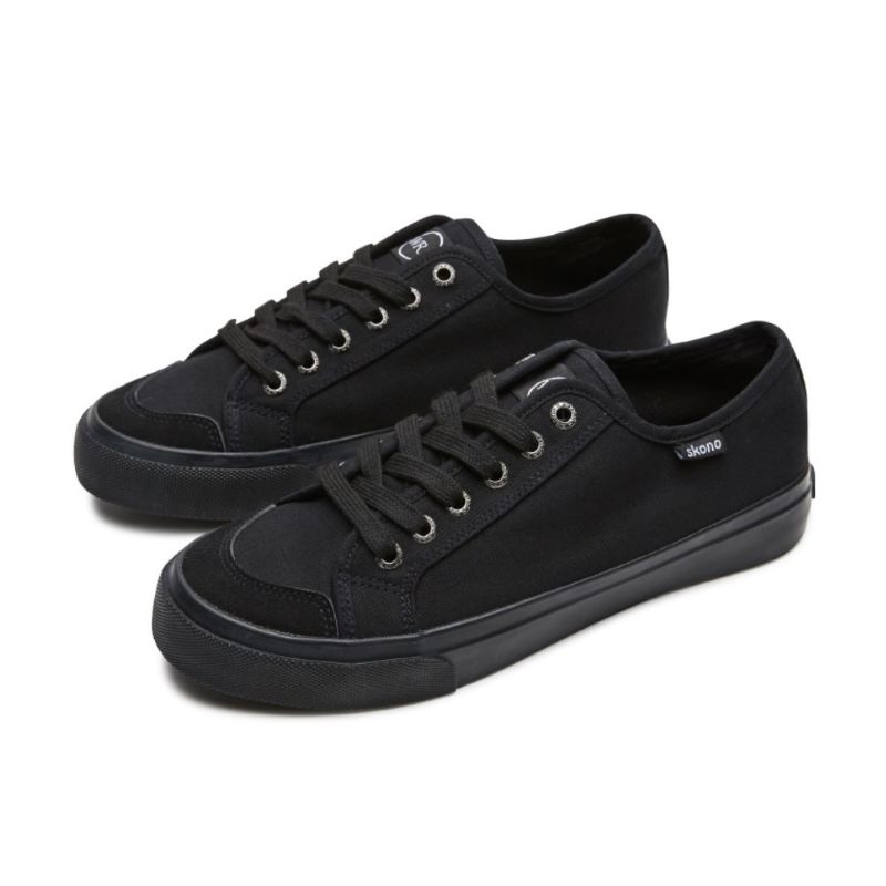 23.0cm SKONO レディース Daily Basic Canvas Sneakers（BLACK）　　