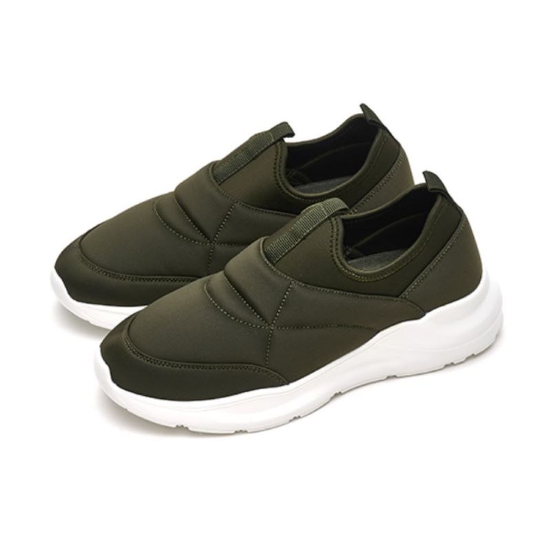 23.0cm SKONO レディース Light Padded Slip on Sneakers（KHAKI）　　