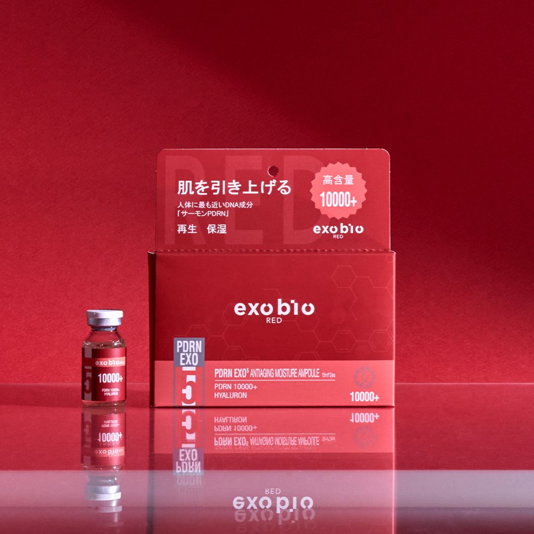[1箱]exobio(エクソバイオ) EXOBIO 357 RED PDRN エクソ アンチエイジング アンプル　15ml×2本　