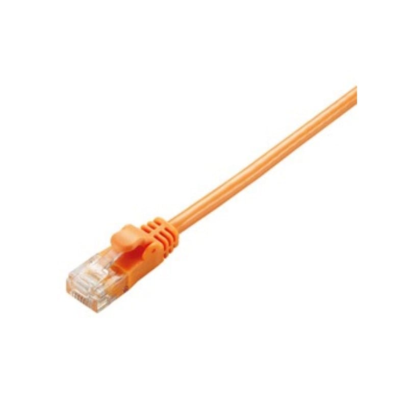 [送料無料][1個]【直送品】CAT6準拠 GigabitやわらかLANケーブル 3m(オレンジ)　　