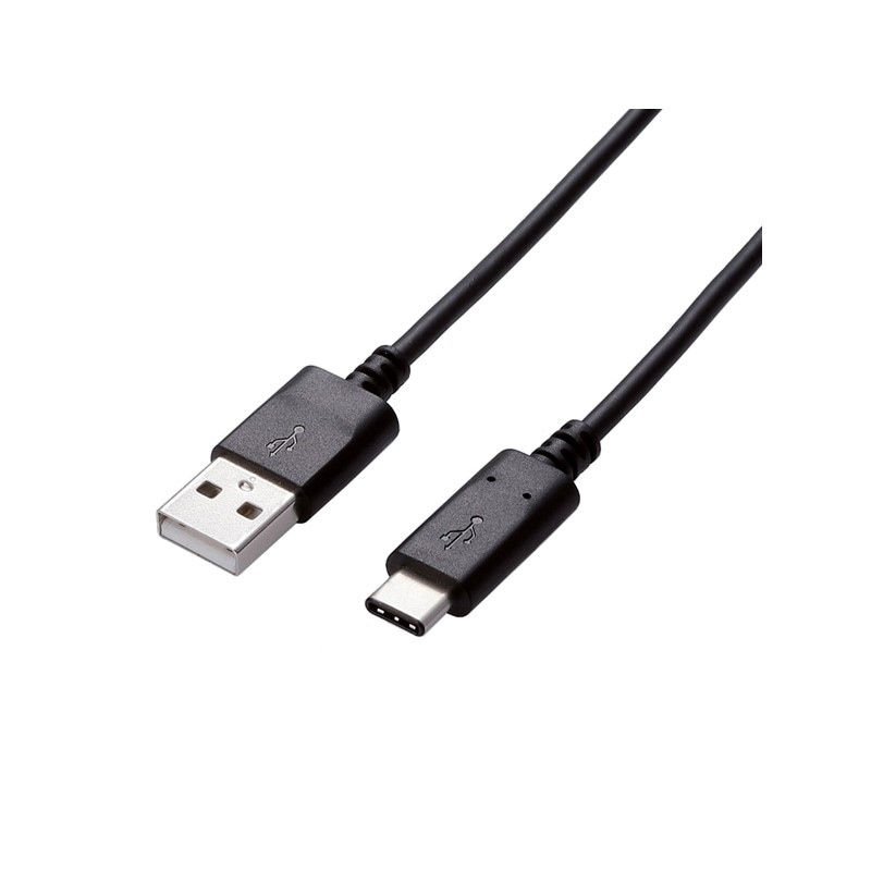 [送料無料][1個]【直送品】スマートフォン用USB2.0ケーブル/USB(A-C)/認証品/3.0m/ブラック　　