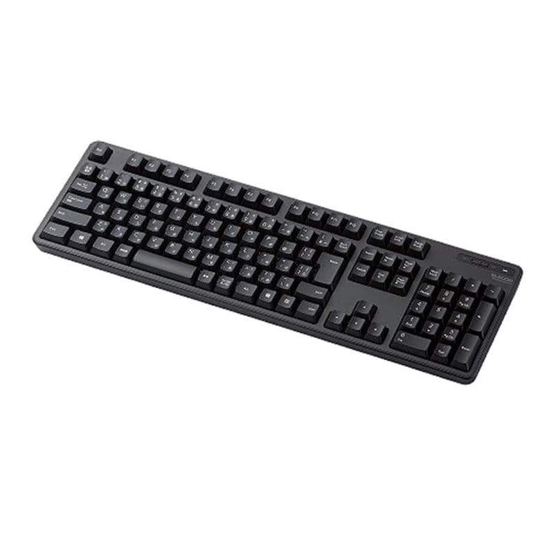 [送料無料][1個]【直送品】無線キーボード/メンブレン式/フルサイズ/ブラック　　
