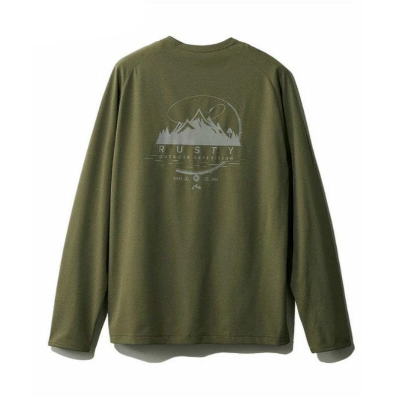 サイズ：L　RUSTY メンズ TT ナカ゛ソテ゛Tシャツ（KHA）　　