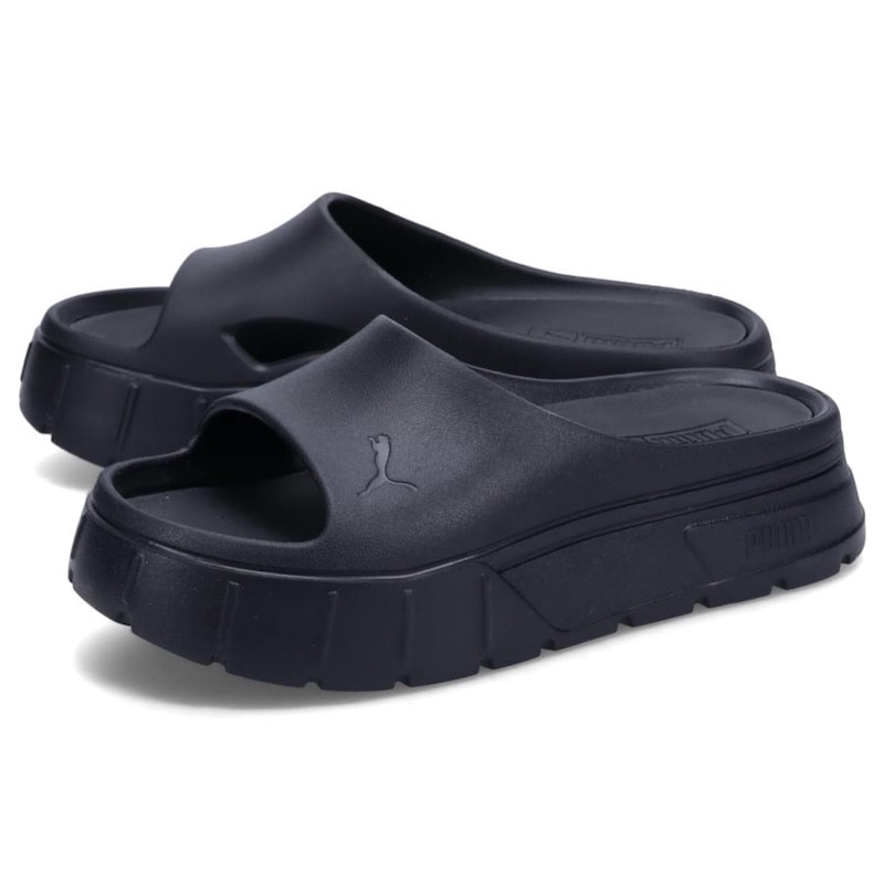 23.0cm PUMA ウィメンズ MAYZE STACK INJEX サンダル (PUMA BLACK)