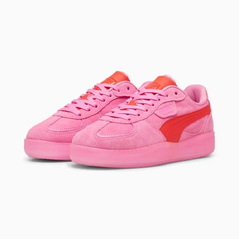 23.5cm PUMA ウィメンズ パレルモ MODA XTRA スニーカー (POISON PINK-REDMAZING)