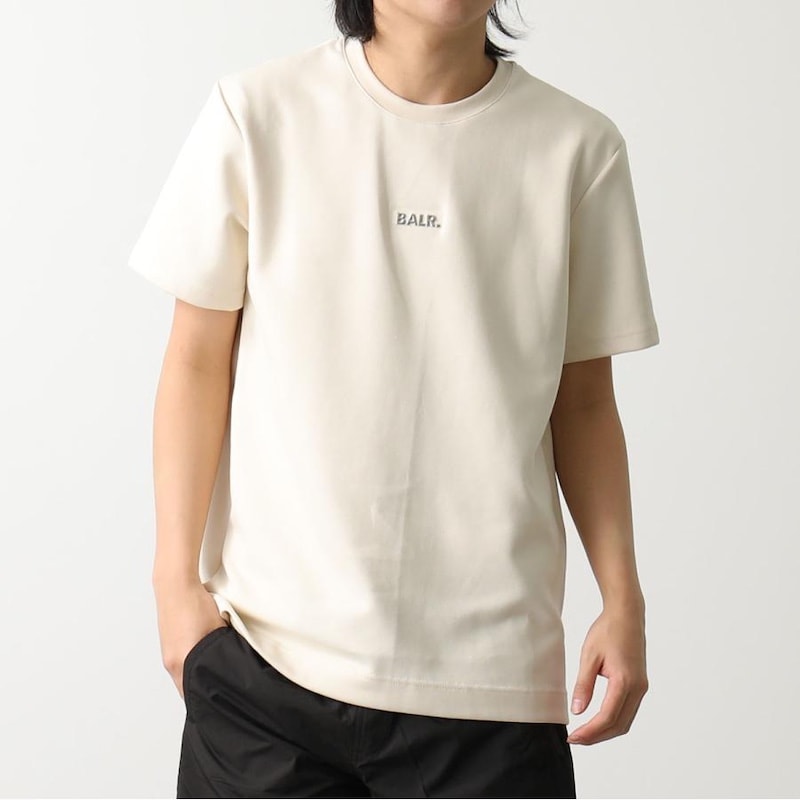 サイズ：XXL　BALR.  メンズ Q-SERIES REGULAR FIT T-SHIRT (White Swan)　　