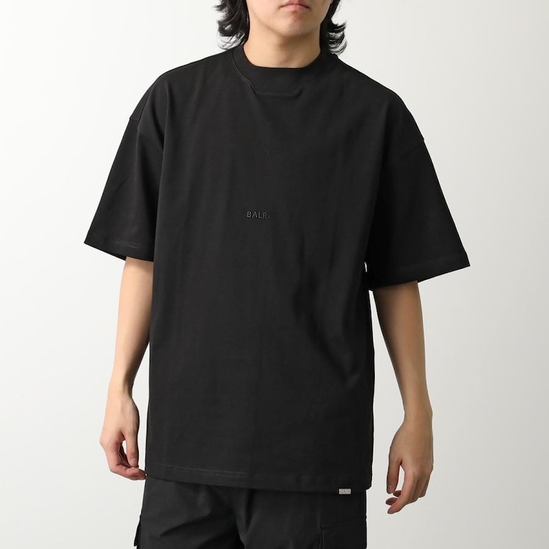 サイズ：L　BALR.  メンズ LOGO BOX T-SHIRT (Jet Black)　　