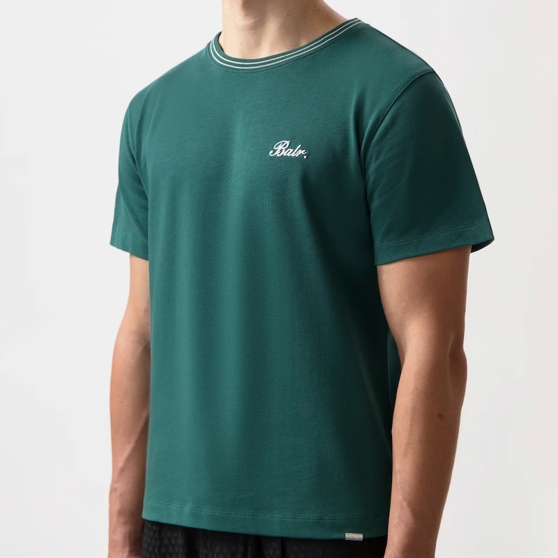 サイズ：L　BALR.  メンズ TAPE T-SHIRT (Botanical Green)　　
