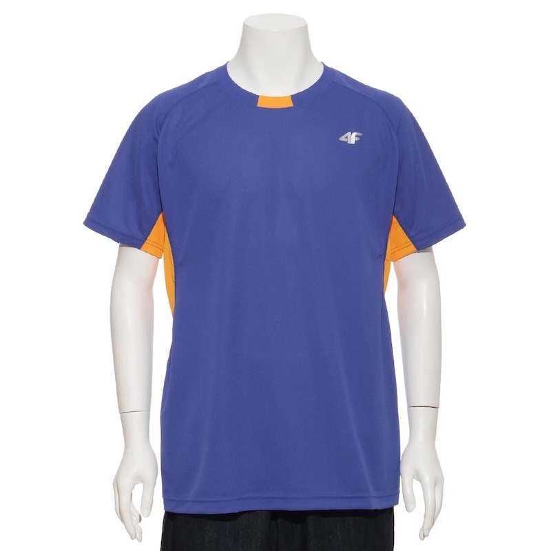 サイズ：S　4F メンズ クルーネックTシャツ（BLUE）　　