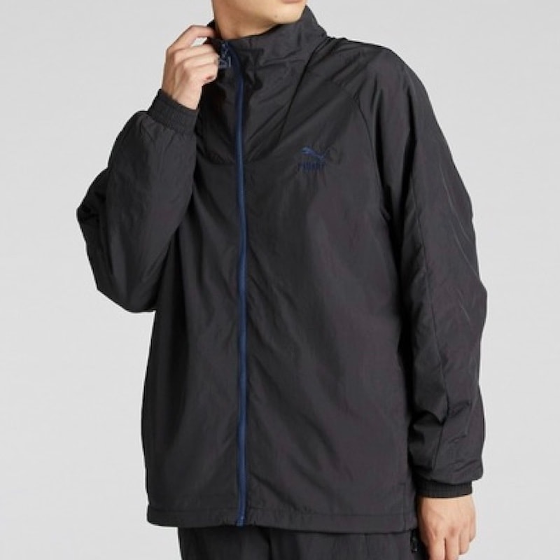 【M サイズ】PUMA メンズ T7 ウーブン ジャケット  (PUMA BLACK)　　