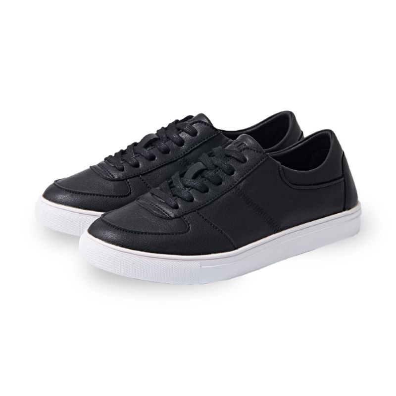 【28.0cm】SKONO メンズ Classic soft Leather Sneakers（BLACK）　　