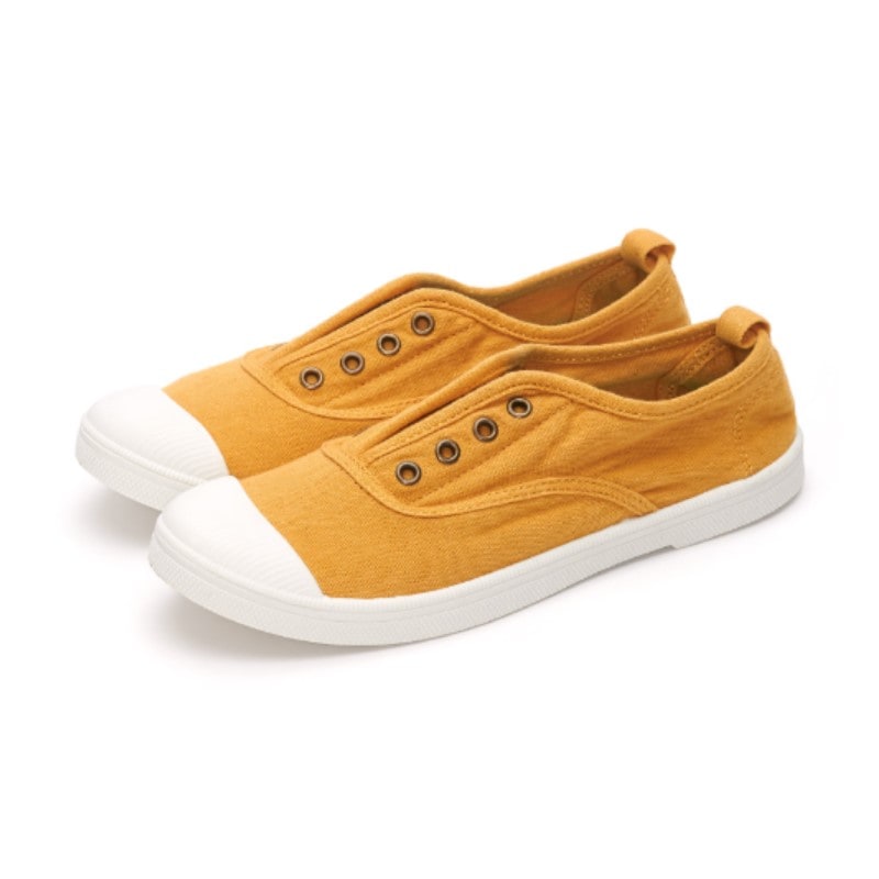 【24.0cm】SKONO レディース Hejon Dailt Ease Slip on Shsoes（MUSTARD）　　