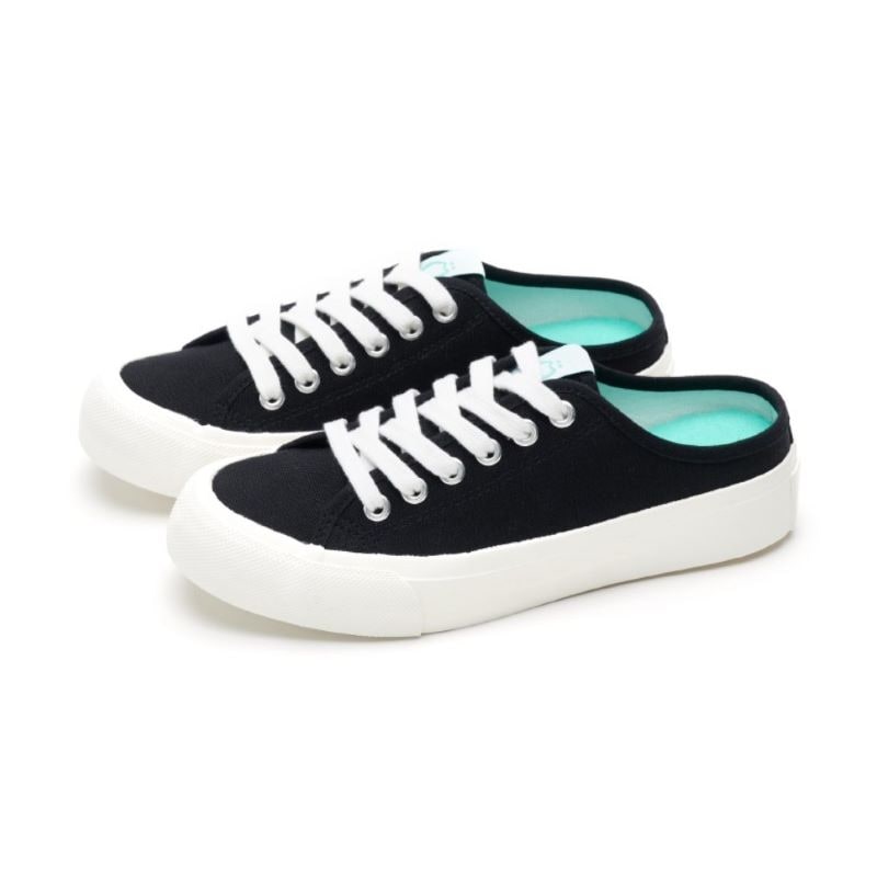 【24.0cm】SKONO レディース Hejon Basic Canvis Mule Sneakers（BLACK）　　