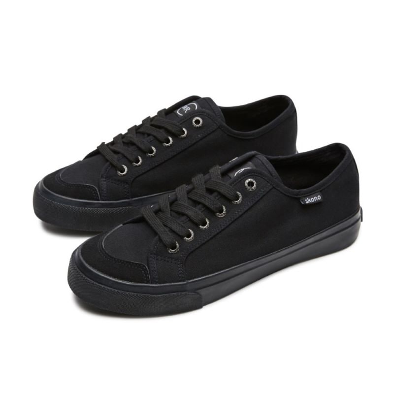 【28.0cm】SKONO メンズ Daily Basic Canvas Sneakers（BLACK）　　