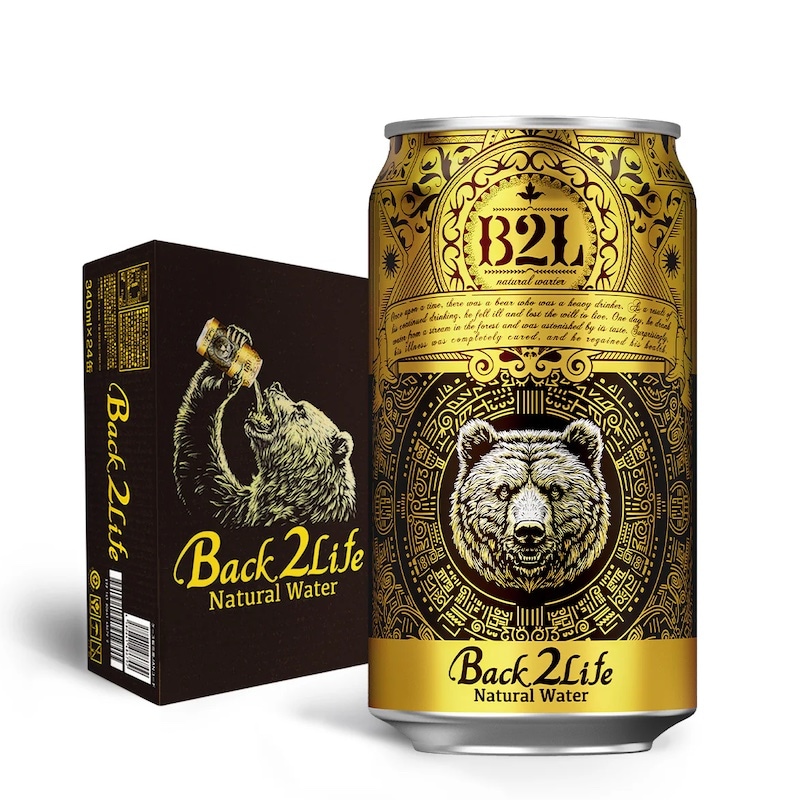 24本]Back 2 Life ナチュラル ミネラル ウォーター 340ml 賞味期限