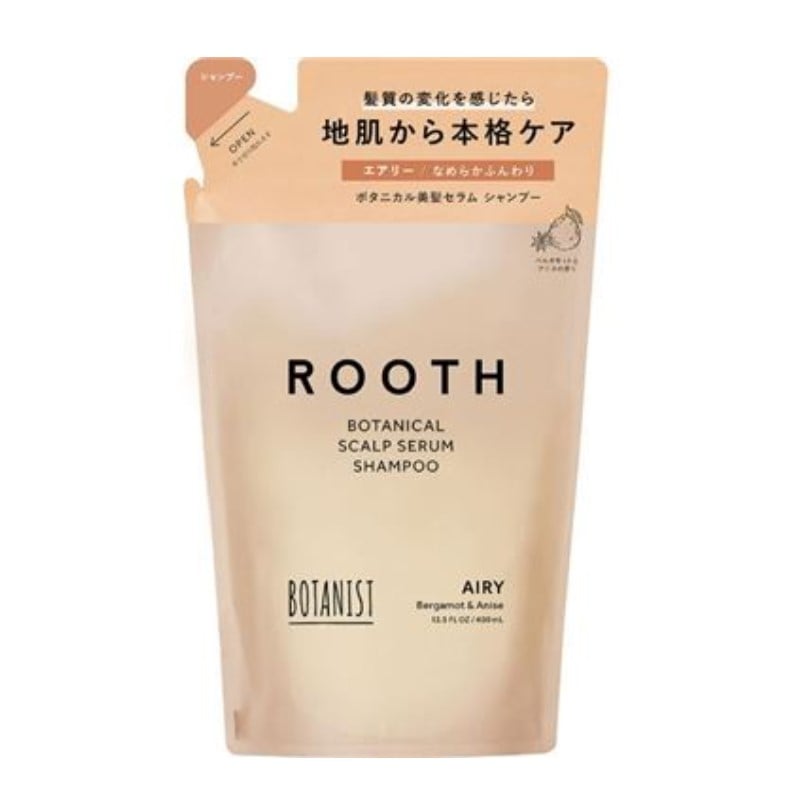[2個]BOTANIST (ボタニスト) ルースボタニカルスカルプセラムシャンプー エアリー 詰め替え　400ml　
