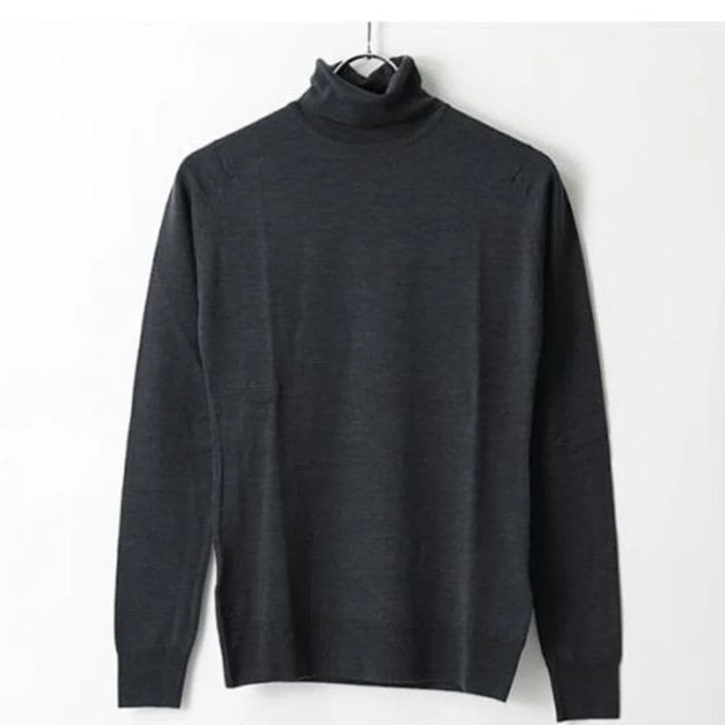 Mサイズ John Smedley CATKIN ハイネックニット HEPBURN SMOKE　　