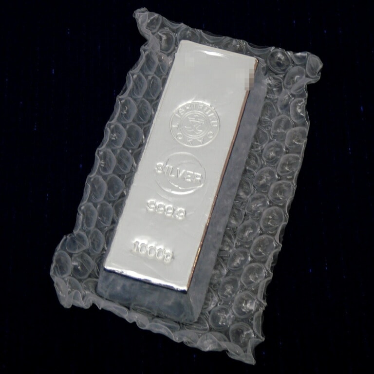 純銀インゴット,1000g(1kg) | 堀田商事公式オンラインショップ