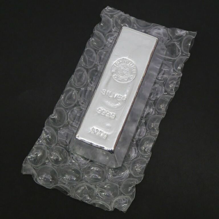 シルバーインゴット 300g 999.9　純銀インゴット 純銀 インゴット 徳力本店 1000g(1kg) 新品 日本製 シルバー バー 保証