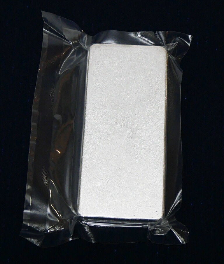 日本マテリアル 純銀 インゴット 1000g(1kg) シルバー/SV999.9 ingot