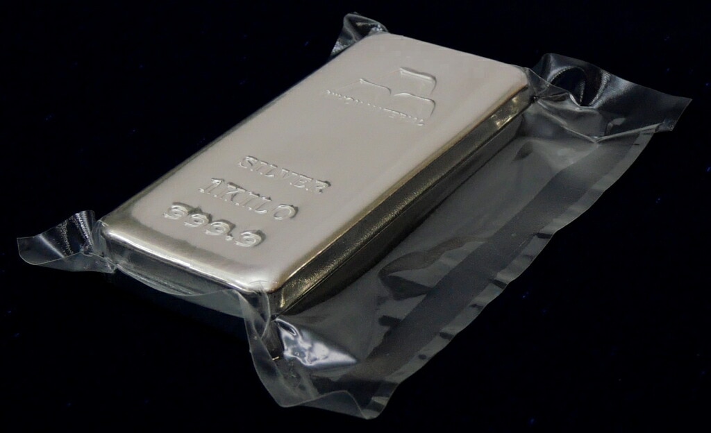 日本マテリアル 純銀 インゴット 1000g(1kg) シルバー/SV999.9 ingot