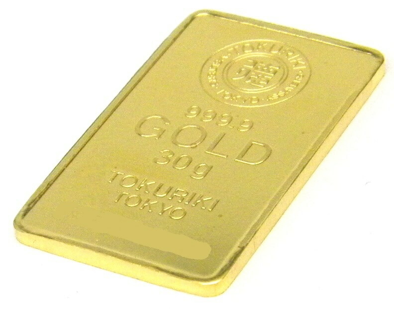 新品】徳力本店 純金 インゴット ゴールドバー 24金 30g K24 金塊