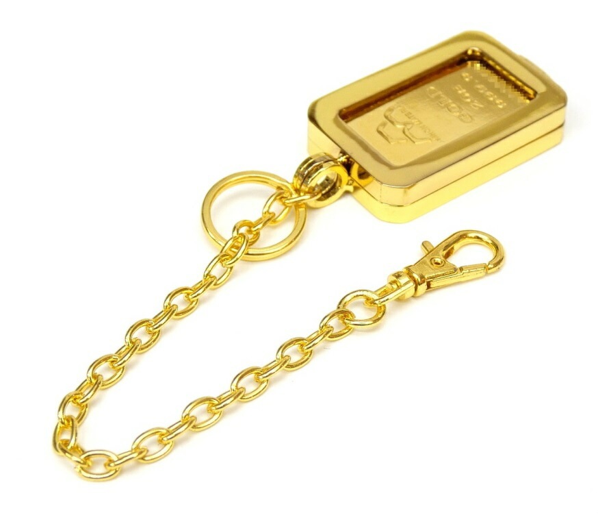 新品】日本マテリアル 純金インゴット 20g 選べるキーホルダー/キー