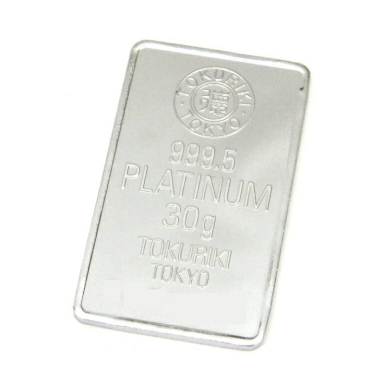 新品】徳力本店 プラチナ インゴット 30g プラチナバー 純プラチナ