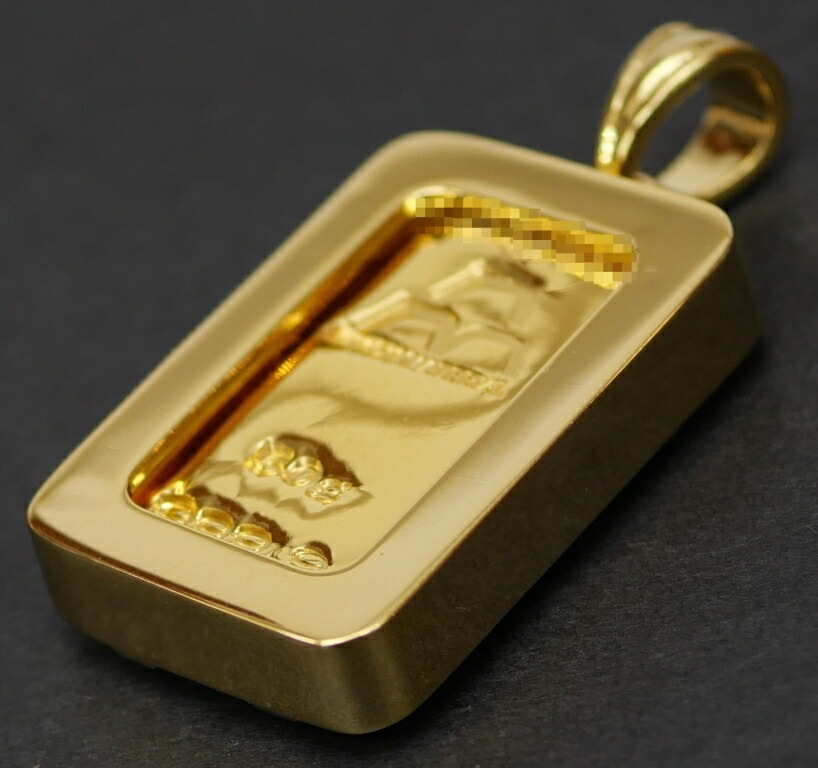 新品】日本マテリアル 純金インゴット 50g ペンダントトップ チャーム