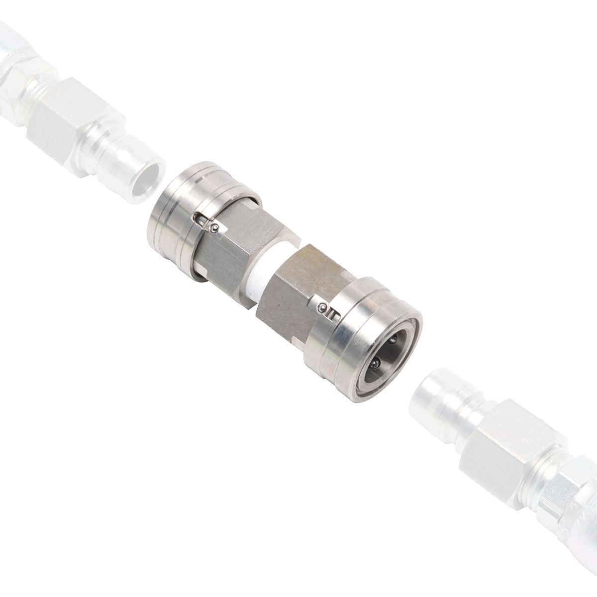 変換カプラ　ワンタッチカプラ　1/2ソケット×1/2ソケット