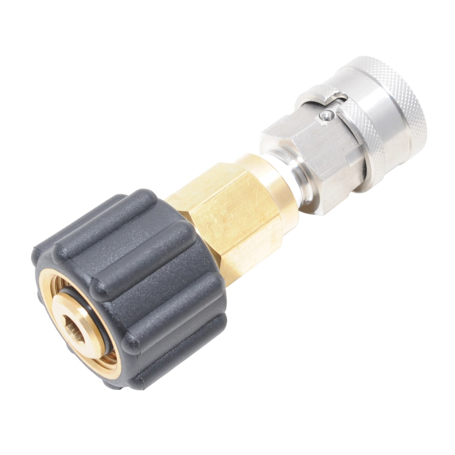 M22メス（φ15）×ワンタッチカプラー1/4ソケット（メス）