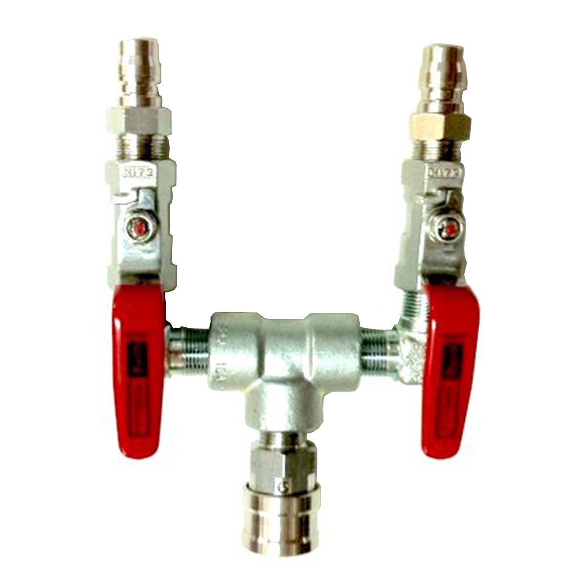 ホース分配器　入メス×出オス×2