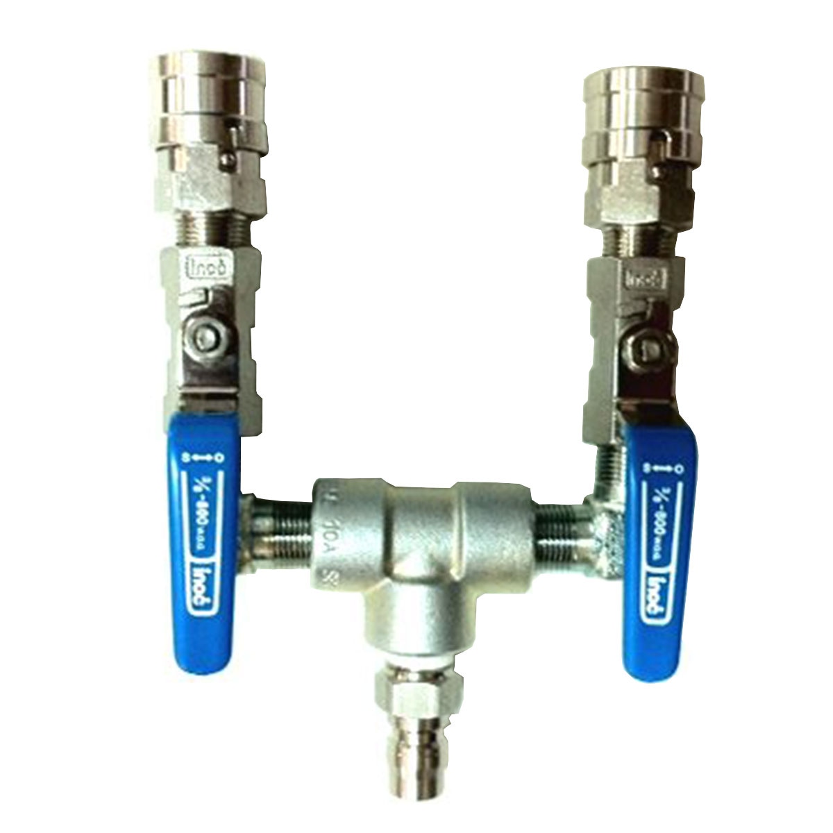 ホース分配器　入オス=出メス×2