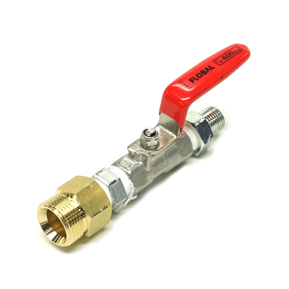 M22オス（軸芯φ15）→洗管ホース連結バルブ | 排水管洗浄用部材,バルブ