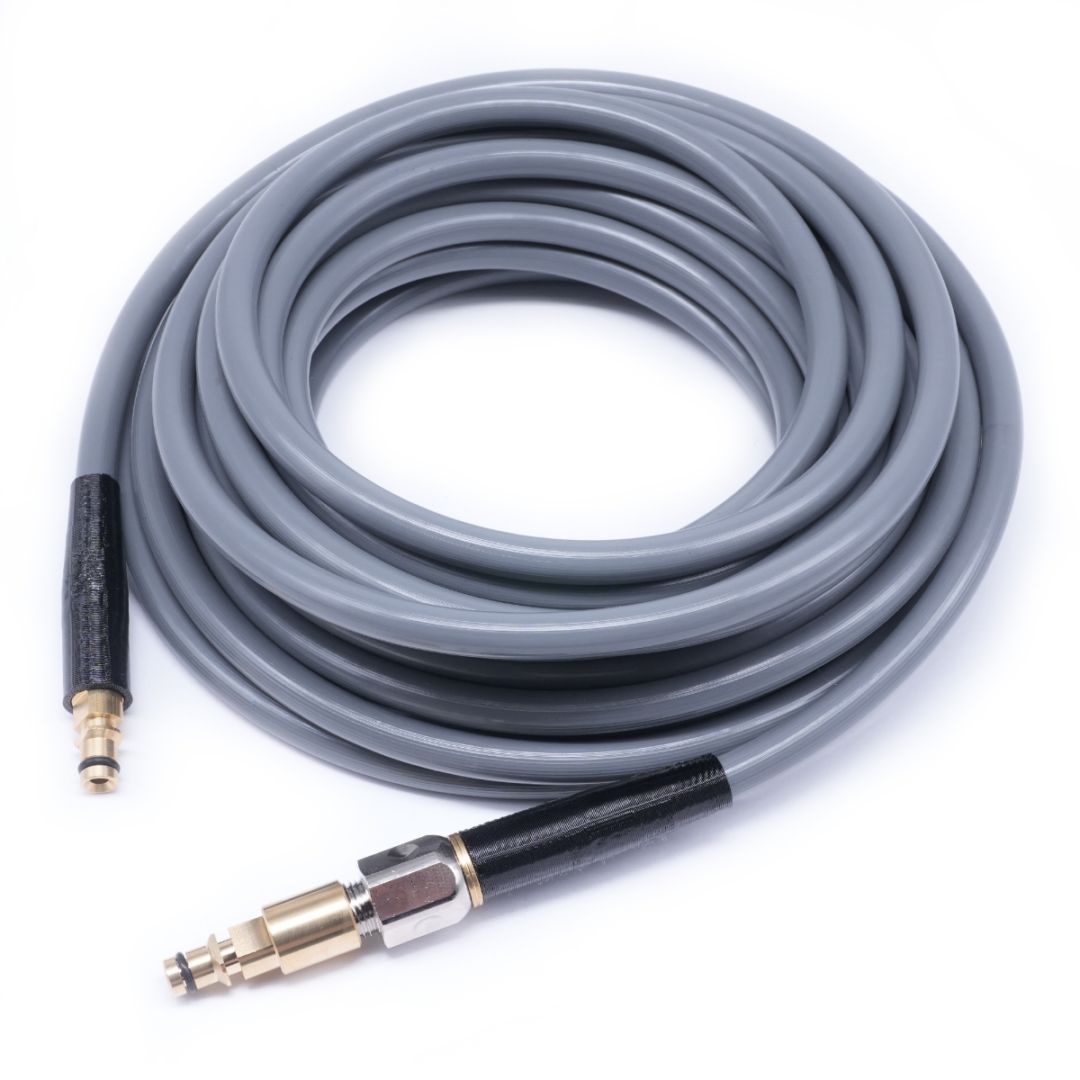 ホース屋 ライトグレーホース 10m ケルヒャークイックコネクト ホース屋 ライトグレーホース 10m ケルヒャークイックコネクト