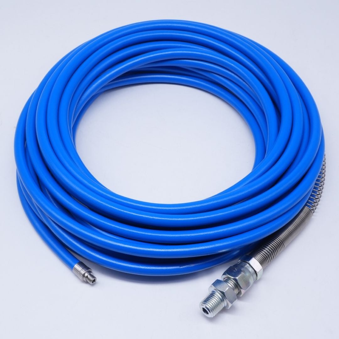 【2月下旬出荷予定分】M6ネジ仕様 とても滑りの良いシリコンPVC被膜 洗管ホース ノズル選択 1.2分（内径4.0mm）ノズル選択式