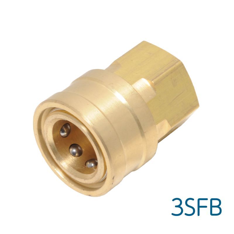 3/8ワンタッチカプラー 真鍮製 | 高圧洗浄部材,カプラ・継手・バルブ