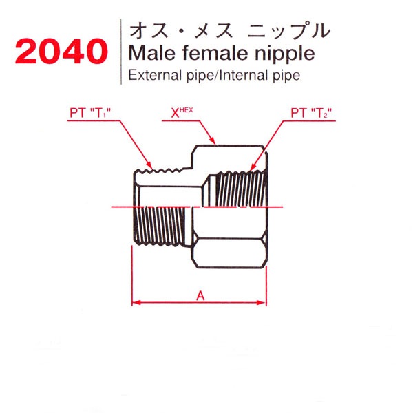 オスメスニップル 各サイズ 1個