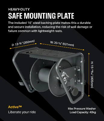 【10月上旬出荷予定分予約注文】Active Hose Reel Wall Mount System　ホースリール