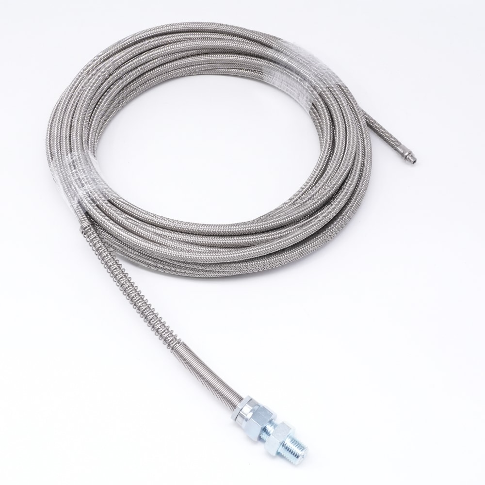 コンパクトM6ネジ付きステンレスワイヤーブレード 洗管ホース 内径4.0mm(1.2分)